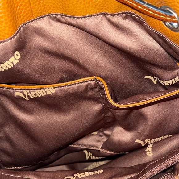 Vincenzo Stunning Honey Leather Tote Bag Shoulder or Backpack Vincenzo main image 7